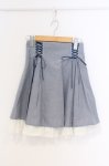 画像1: Secret Honey / バックティアードミニスカート 2 ライトブルー×シロ O-26-03-07-1010-CA-SK-IG-OS (1)