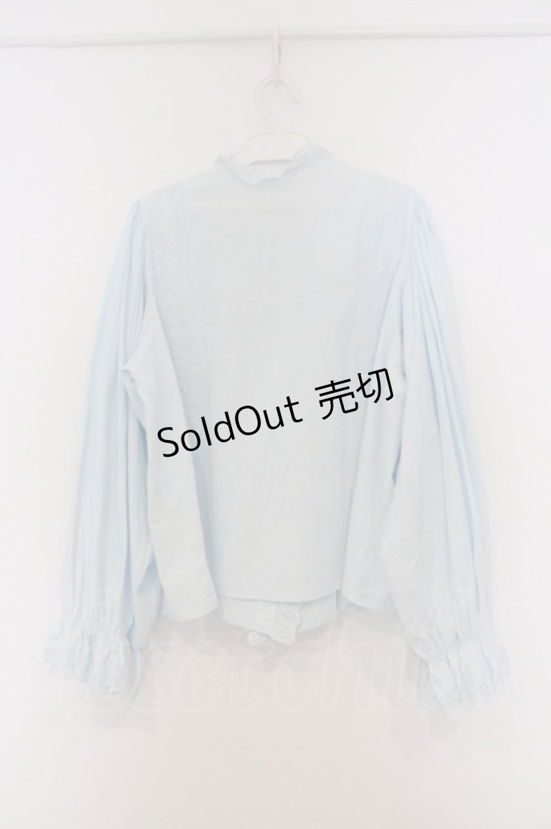 画像3: Candy Stripper / TINY TULIP COTTON BLOUSE　ブラウス 2 サックス O-26-03-07-1001-PU-BL-IG-ZI (3)