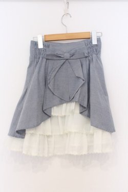 画像3: Secret Honey / バックティアードミニスカート 2 ライトブルー×シロ O-26-03-07-1010-CA-SK-IG-OS