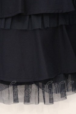 画像2: Secret Honey / チュールフリルティアードスカート 2 ネイビー O-26-03-07-1011-CA-SK-IG-OS