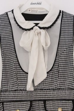 画像2: axes femme / レイヤード風ワンピース M クロ×シロ O-26-03-07-1016-AX-OP-IG-OS