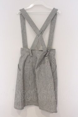 画像3: LODISPOTTO / ストライプサスペンダースカート  シロ×グレー O-26-03-07-1019-LO-SK-IG-OS