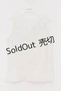 axes femme / 繊細レースタンクトップ M オフシロ O-26-03-07-1021-AX-TO-IG-OS