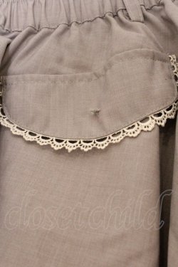 画像2: axes femme / 薔薇モチーフベルト付きキュロットパンツ M グレー O-26-03-07-1026-AX-PA-IG-OS