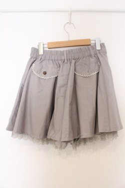 画像3: axes femme / 薔薇モチーフベルト付きキュロットパンツ M グレー O-26-03-07-1026-AX-PA-IG-OS