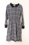 画像1: axes femme / モールチェック柄シャツワンピース M ブルー系 O-26-03-07-1029-AX-OP-IG-OS (1)