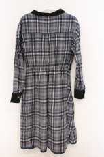 画像3: axes femme / モールチェック柄シャツワンピース M ブルー系 O-26-03-07-1029-AX-OP-IG-OS (3)
