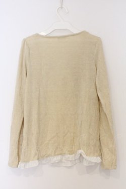 画像3: axes femme / BIGリボンプルオーバー M 生成り O-26-03-07-1032-AX-TO-IG-OS