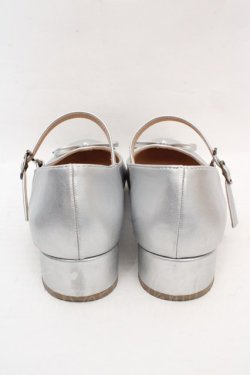 画像3: F&A / ストラップ付リボンバレエシューズ M シルバー O-26-03-07-069-LO-SH-IG-OS