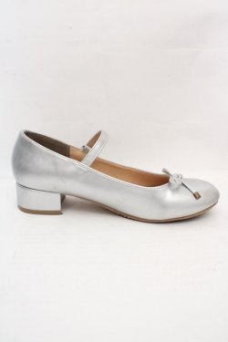 画像4: F&A / ストラップ付リボンバレエシューズ M シルバー O-26-03-07-069-LO-SH-IG-OS