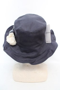 画像3: axes femme / モチーフ付きリバーシブルハット  ネイビー×グリーン O-26-03-07-007-AX-AC-OW-OS