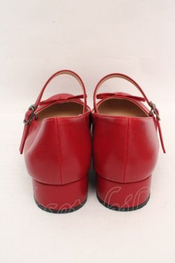 画像3: F&A / ストラップ付リボンバレエシューズ M アカ O-26-03-07-070-LO-SH-IG-OS