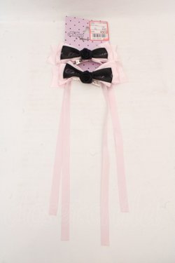 画像1: majoretty / MRツインテールリボン  ピンク O-26-03-07-077-GO-AC-OW-OS