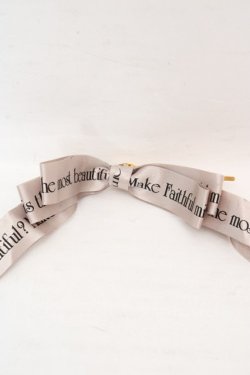 画像1: Rose Marie seoir / ロゴリボンヘアピン  グレージュ O-26-03-07-081-EL-AC-OW-OS