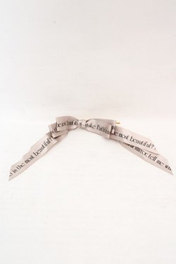 画像2: Rose Marie seoir / ロゴリボンヘアピン  グレージュ O-26-03-07-081-EL-AC-OW-OS