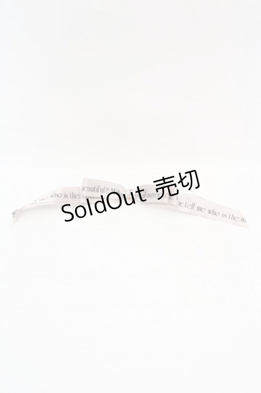 画像2: Rose Marie seoir / ロゴリボンヘアピン  グレージュ O-26-03-07-082-EL-AC-OW-ZT651-F001 (2)