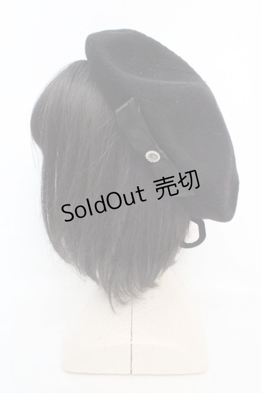 画像1: m petit by misako / NINA's AMカメオベレー 57.5cm クロ O-26-03-07-083-LO-AC-OW-ZT0311E (1)