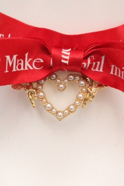 画像2: Rose Marie seoir / ロゴリボンチョーカー  アカ O-26-03-07-088-EL-AC-OW-OS