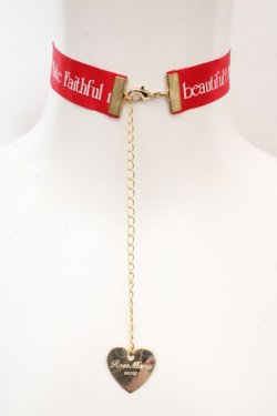 画像3: Rose Marie seoir / ロゴリボンチョーカー  アカ O-26-03-07-088-EL-AC-OW-OS