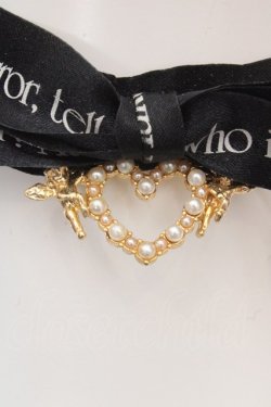 画像2: Rose Marie seoir / ロゴリボンチョーカー  クロ O-26-03-07-089-EL-AC-OW-OS