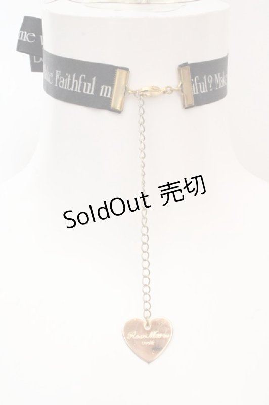 画像3: Rose Marie seoir / ロゴリボンチョーカー  クロ O-26-03-07-089-EL-AC-OW-ZT0311E (3)