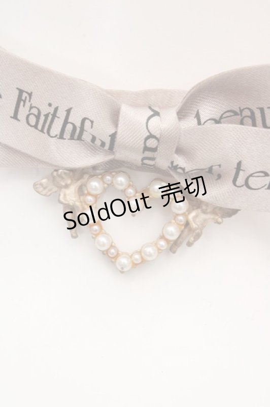 画像2: Rose Marie seoir / ロゴリボンチョーカー  ピンク O-26-03-07-090-EL-AC-OW-ZT0311E (2)