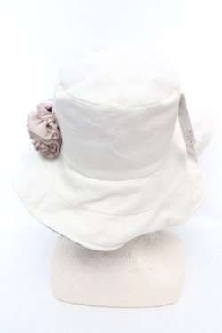 画像3: axes femme / モチーフ付きリバーシブルハット  キナリ×アカ O-26-03-07-009-AX-AC-OW-OS