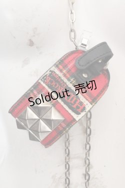画像4: HIDEROCK Design / カフ付きチョーカー  レッド×ブラック O-26-03-07-094-PU-AC-OW-OS
