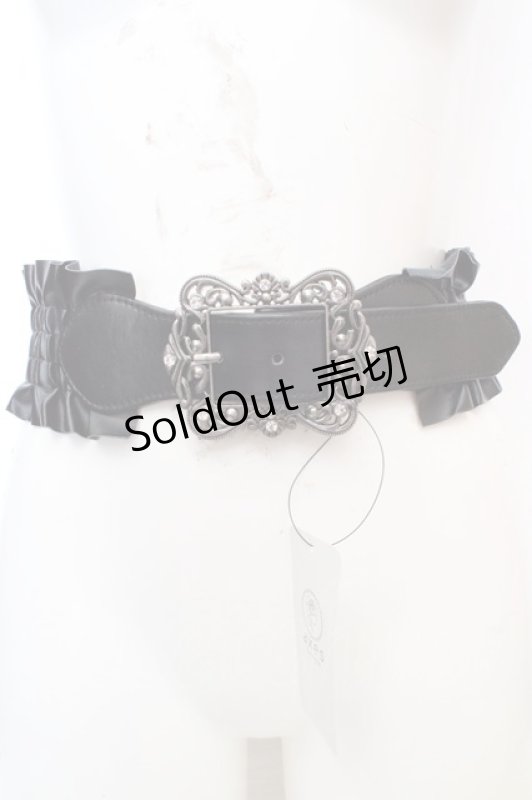 画像1: axes femme / クラシカルバックルベルト  クロ O-26-03-07-095-AX-AC-OW-ZT0311E (1)