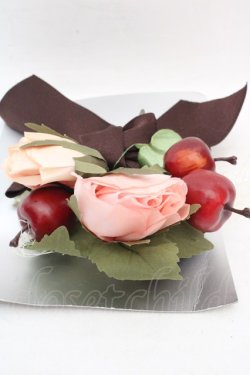 画像2: Innocent World / リンゴとバラのクリップ  ショコラ O-26-03-07-098-IW-ZA-OW-OS