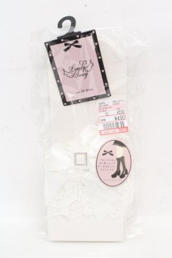 画像1: Lovely Tency / ECLTHSリボンPL 23-25cm シロ O-26-03-07-2006-GO-ZA-IG-OS