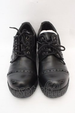 画像2: YOSUKE / レースアップシューズ S ブラック O-26-03-07-2008-PU-SH-IG-OS