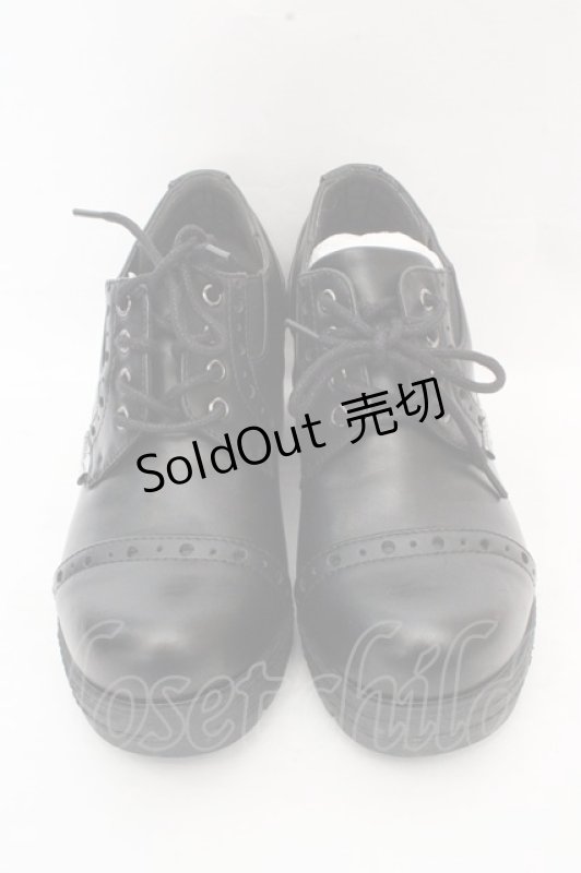 画像2: YOSUKE / レースアップシューズ S ブラック O-26-03-07-2008-PU-SH-IG-ZTK049 (2)