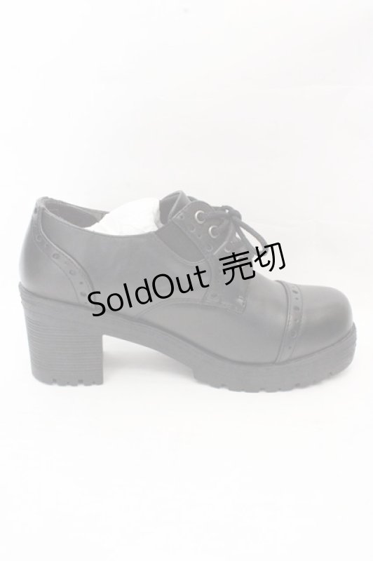 画像4: YOSUKE / レースアップシューズ S ブラック O-26-03-07-2008-PU-SH-IG-ZTK049 (4)
