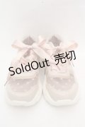 m petit by misako / ハートチュールスニーカー L ピンク O-26-03-07-2010-LO-SH-IG-ZT0311E