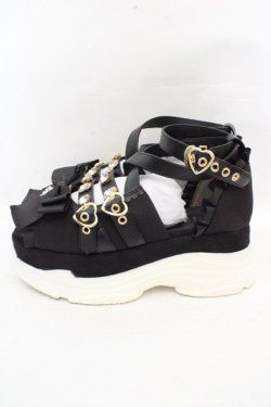 画像3: LIZ LISA / クロスストラップスニーカーサンダル M クロ O-26-03-07-2012-LO-SH-IG-OS