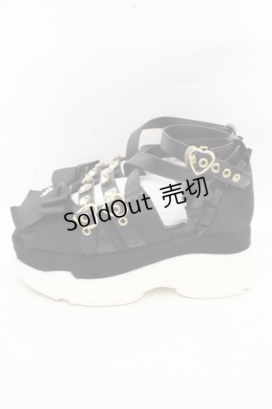 画像3: LIZ LISA / クロスストラップスニーカーサンダル M クロ O-26-03-07-2012-LO-SH-IG-ZT0311E (3)