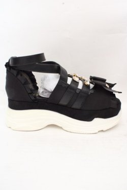 画像5: LIZ LISA / クロスストラップスニーカーサンダル M クロ O-26-03-07-2012-LO-SH-IG-OS