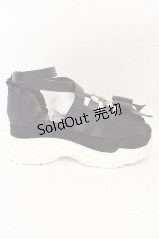 画像5: LIZ LISA / クロスストラップスニーカーサンダル M クロ O-26-03-07-2012-LO-SH-IG-ZT0311E (5)