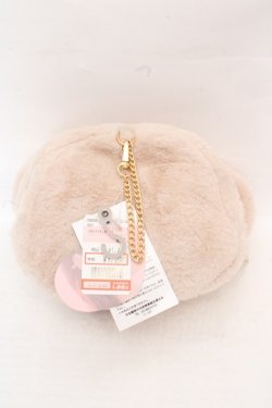 画像2: m petit by misako / AM*クマサンポーチ  アイボリー×ピンク O-26-03-07-2002-LO-ZA-IG-OS