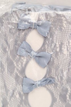 画像2: Hoshibako Works / ドール風リボン付きシースルーソックス  サックス O-26-03-07-2003-LO-ZA-IG-OS