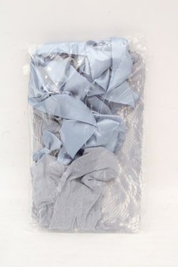 画像3: Hoshibako Works / ドール風リボン付きシースルーソックス  サックス O-26-03-07-2003-LO-ZA-IG-OS