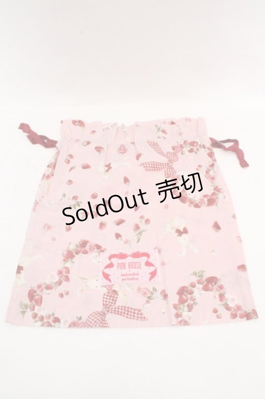 画像4: PINK HOUSE / PINK HOUSE×misako&erinko Heart Berry Rabbit クリアバッグ  ピンク×クリア O-26-03-07-016-LO-BG-IG-ZT0311E (4)