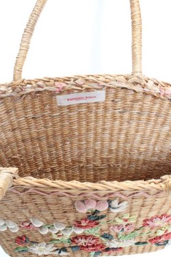 画像4: WONDERFUL WORLD / フラワーかごバッグ  ナチュラル O-26-03-07-021-LO-BG-IG-OS