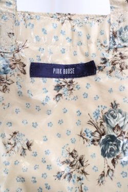 画像2: PINK HOUSE / アンティークローズナイロンバッグ  アイボリー×ブルー O-26-03-07-023-LO-BG-IG-OS