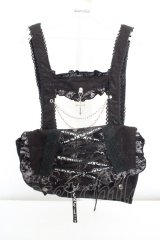 h.naoto Blood / オリジナルプリントレースアップリュック  ブラック O-26-03-07-032-HN-BG-IG-OS