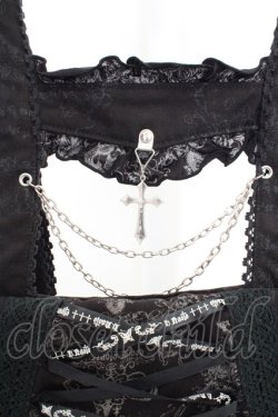 画像2: h.naoto Blood / オリジナルプリントレースアップリュック  ブラック O-26-03-07-032-HN-BG-IG-OS