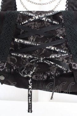 画像3: h.naoto Blood / オリジナルプリントレースアップリュック  ブラック O-26-03-07-032-HN-BG-IG-OS