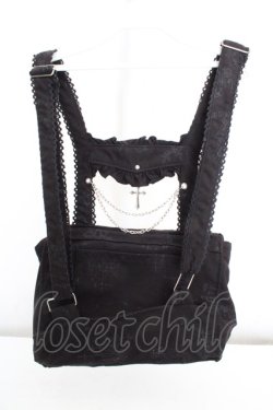 画像5: h.naoto Blood / オリジナルプリントレースアップリュック  ブラック O-26-03-07-032-HN-BG-IG-OS