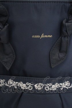 画像2: axes femme / モチーフ刺繍ナイロンリュック  コン O-26-03-07-033-AX-BG-OW-OS